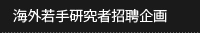 海外若手研究者招聘企画