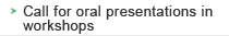 Call for oral presentations in workshops